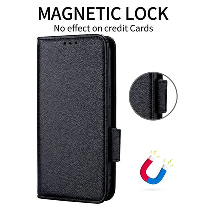 For Xiaomi 14 Ultra Wallet Case Litchi Texture Leather Protective Phone Cover with Strap