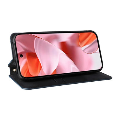 For Google Pixel 9 Wallet Case PU Leather Rhombus Imprinted Stand Phone Cover