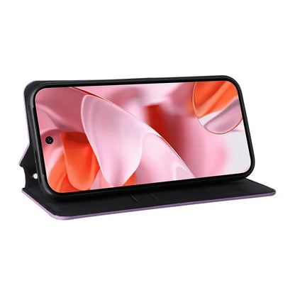 For Google Pixel 9 Wallet Case PU Leather Rhombus Imprinted Stand Phone Cover