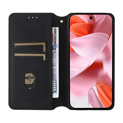 For Google Pixel 9 Wallet Case PU Leather Rhombus Imprinted Stand Phone Cover