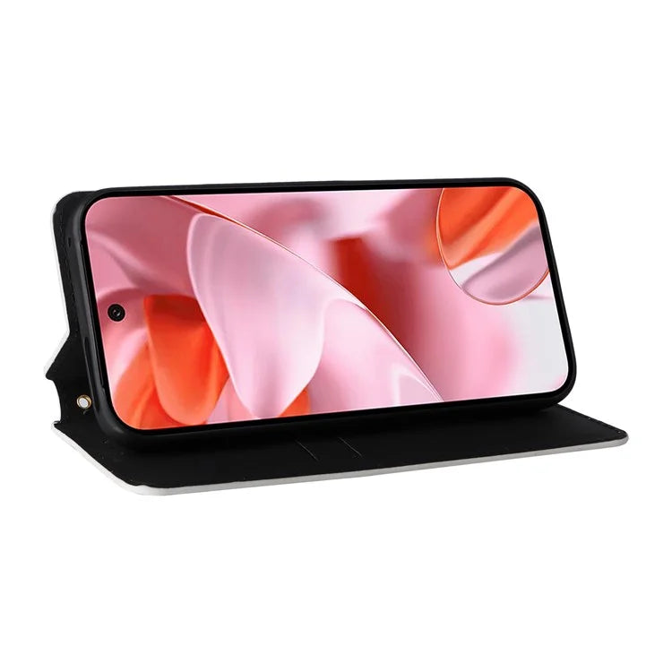 For Google Pixel 9 Wallet Case PU Leather Rhombus Imprinted Stand Phone Cover