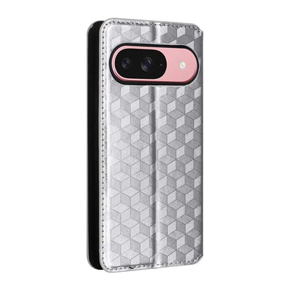 For Google Pixel 9 Wallet Case PU Leather Rhombus Imprinted Stand Phone Cover