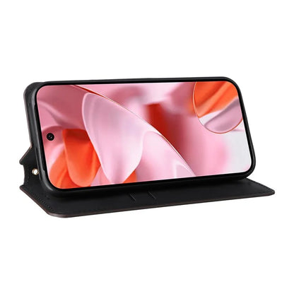 For Google Pixel 9 Wallet Case PU Leather Rhombus Imprinted Stand Phone Cover