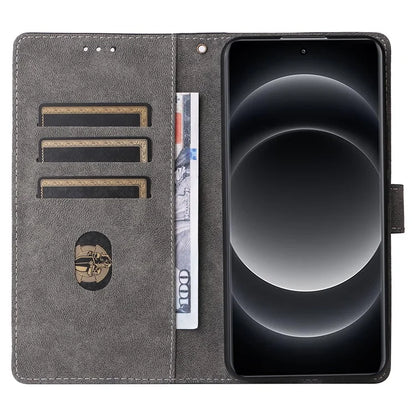 For Xiaomi 14 Ultra Phone Case with Hand Strap PU Leather RFID Blocking Wallet Cover