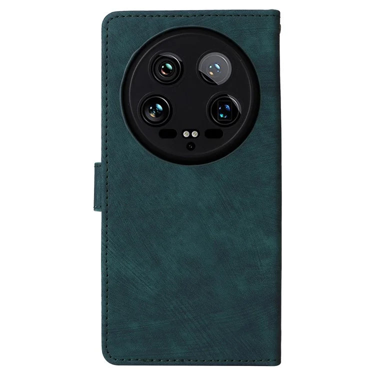 For Xiaomi 14 Ultra Phone Case with Hand Strap PU Leather RFID Blocking Wallet Cover