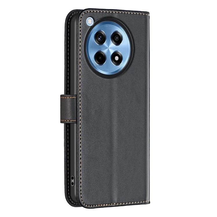 BINFEN COLOR BF17 For OnePlus 12R 5G / Ace 3 5G Wallet Case Magnetic Closing Stand Phone Cover