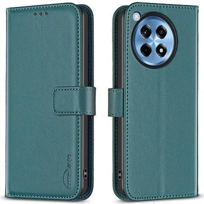 BINFEN COLOR BF17 For OnePlus 12R 5G / Ace 3 5G Wallet Case Magnetic Closing Stand Phone Cover