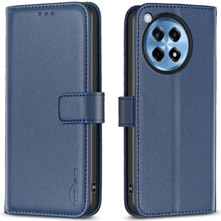 BINFEN COLOR BF17 For OnePlus 12R 5G / Ace 3 5G Wallet Case Magnetic Closing Stand Phone Cover
