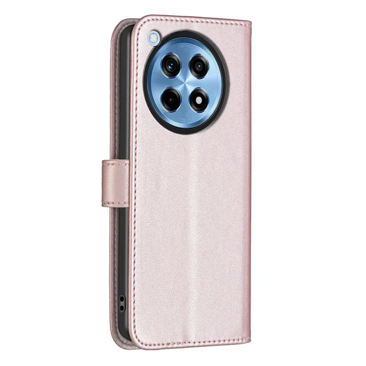 BINFEN COLOR BF17 For OnePlus 12R 5G / Ace 3 5G Wallet Case Magnetic Closing Stand Phone Cover
