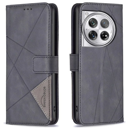 BINFEN COLOR BF05 For OnePlus 12R 5G / Ace 3 5G Case Flip Leather Wallet Phone Cover