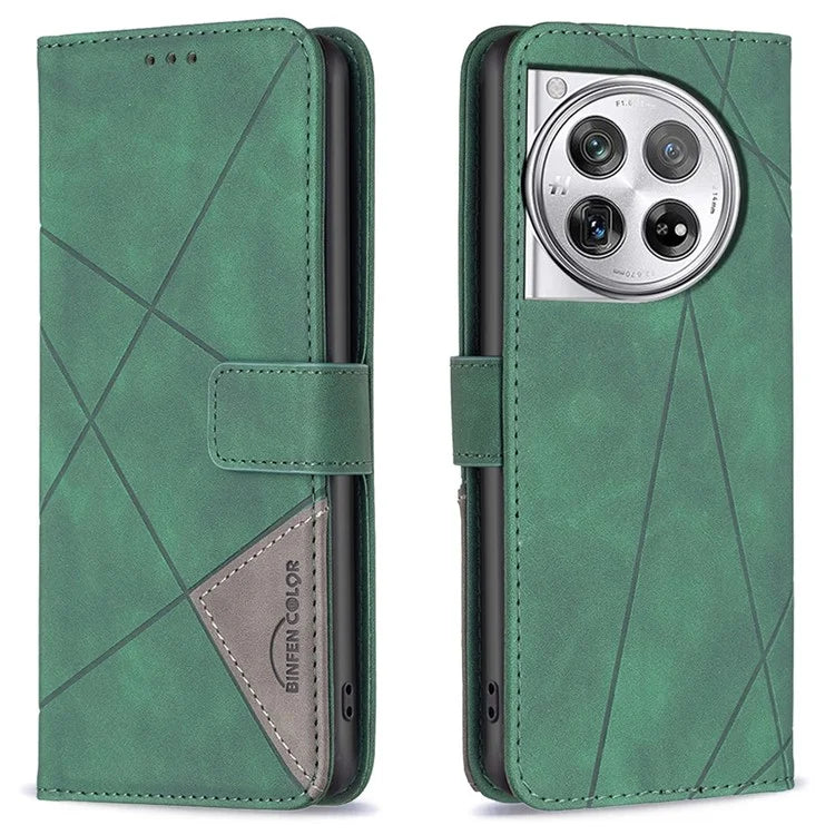BINFEN COLOR BF05 For OnePlus 12R 5G / Ace 3 5G Case Flip Leather Wallet Phone Cover