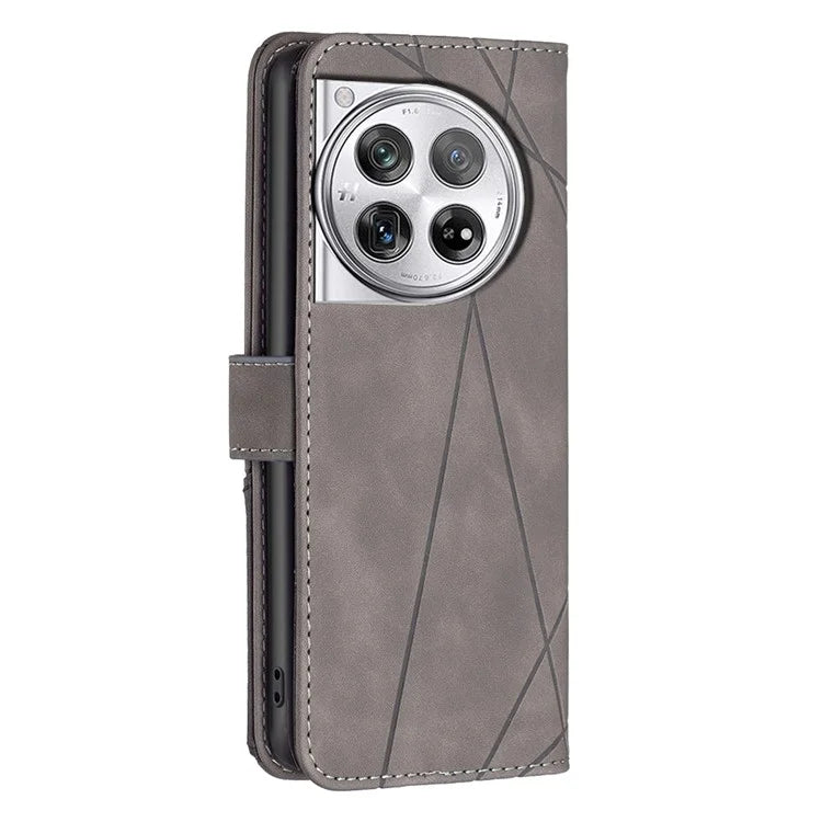 BINFEN COLOR BF05 For OnePlus 12R 5G / Ace 3 5G Case Flip Leather Wallet Phone Cover