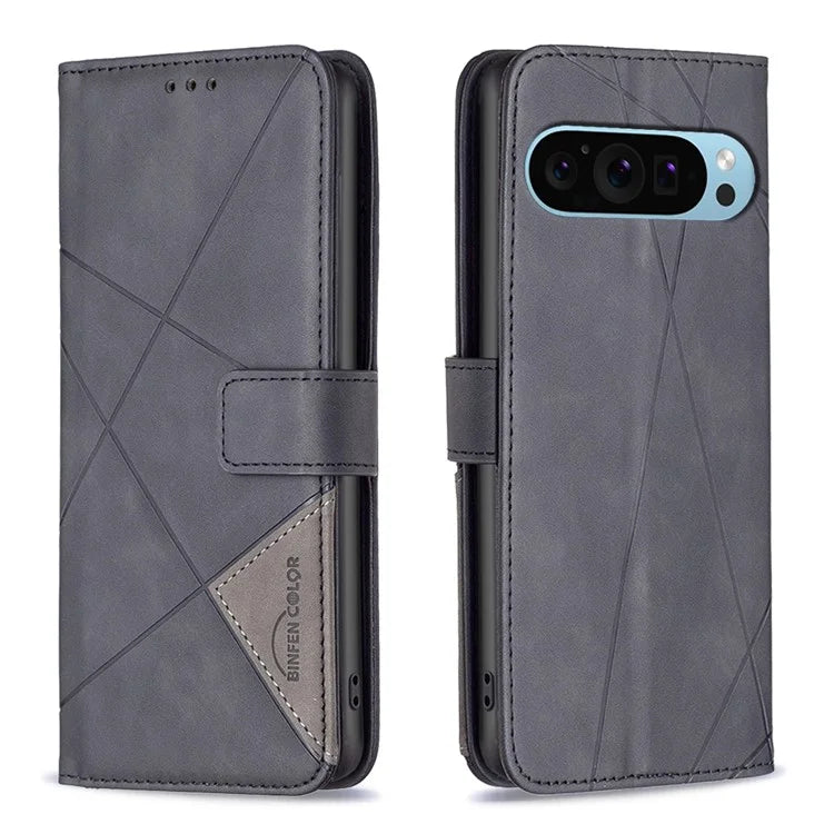 BINFEN COLOR BF05 For Google Pixel 9 Pro Case PU Leather Anti-scratch Phone Wallet Cover
