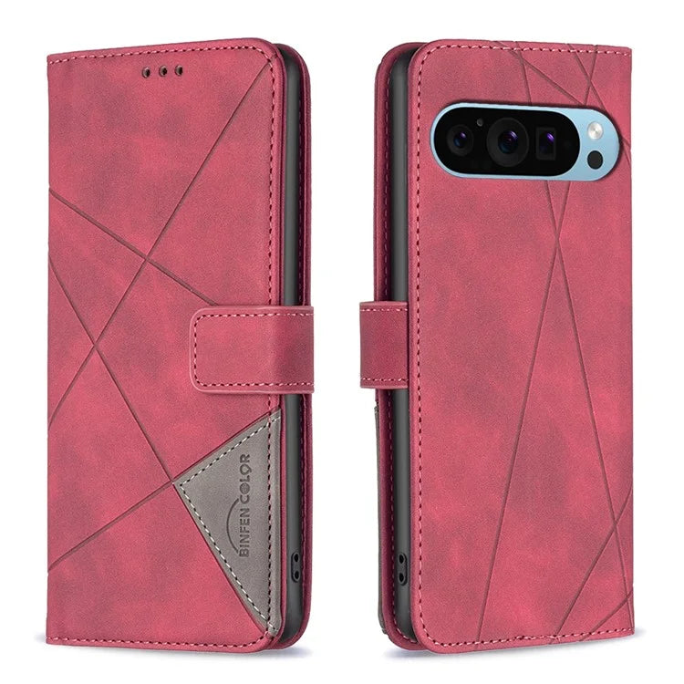 BINFEN COLOR BF05 For Google Pixel 9 Pro Case PU Leather Anti-scratch Phone Wallet Cover