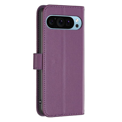 BINFEN COLOR BF17 For Google Pixel 9 Pro Leather Case Stand Magnetic Closure Flip Folio Phone Cover