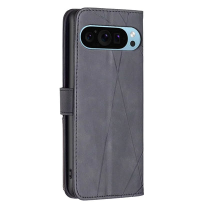 BINFEN COLOR BF05 For Google Pixel 9 Case Leather Wallet Geometric Phone Cover