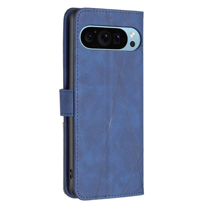 BINFEN COLOR BF05 For Google Pixel 9 Case Leather Wallet Geometric Phone Cover