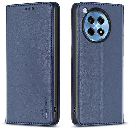 BINFEN COLOR BF18 For OnePlus 12R 5G / Ace 3 5G Case Magnetic Closure Leather Folio Phone Cover