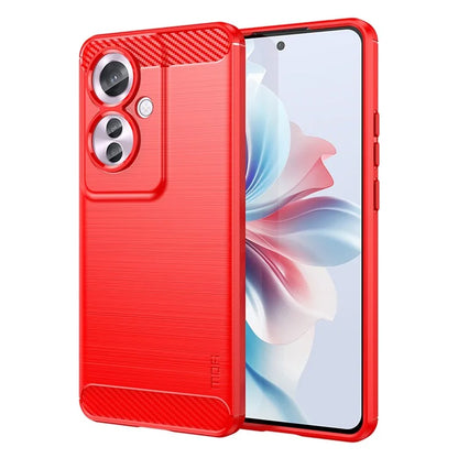 MOFI JK TPU Series-1 For Oppo Reno11 F 5G / F25 Pro 5G Case Brushed TPU Carbon Fiber Design Phone Cover