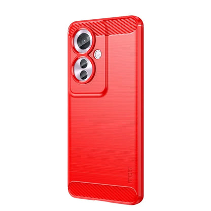 MOFI JK TPU Series-1 For Oppo Reno11 F 5G / F25 Pro 5G Case Brushed TPU Carbon Fiber Design Phone Cover