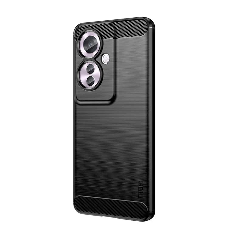 MOFI JK TPU Series-1 For Oppo Reno11 F 5G / F25 Pro 5G Case Brushed TPU Carbon Fiber Design Phone Cover