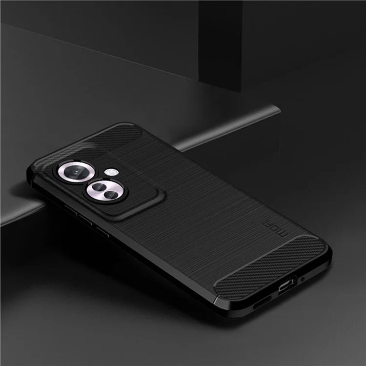 MOFI JK TPU Series-1 For Oppo Reno11 F 5G / F25 Pro 5G Case Brushed TPU Carbon Fiber Design Phone Cover
