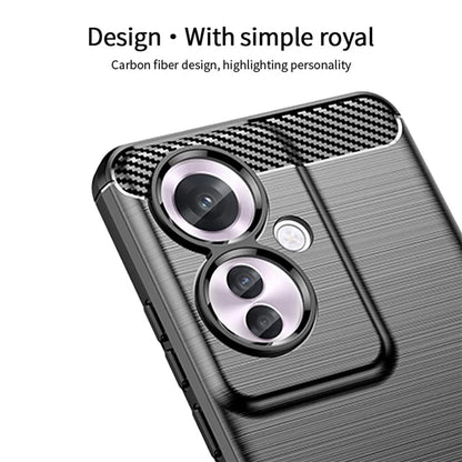 MOFI JK TPU Series-1 For Oppo Reno11 F 5G / F25 Pro 5G Case Brushed TPU Carbon Fiber Design Phone Cover