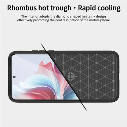 MOFI JK TPU Series-1 For Oppo Reno11 F 5G / F25 Pro 5G Case Brushed TPU Carbon Fiber Design Phone Cover
