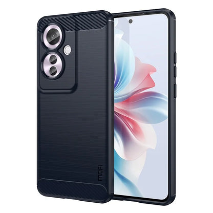 MOFI JK TPU Series-1 For Oppo Reno11 F 5G / F25 Pro 5G Case Brushed TPU Carbon Fiber Design Phone Cover