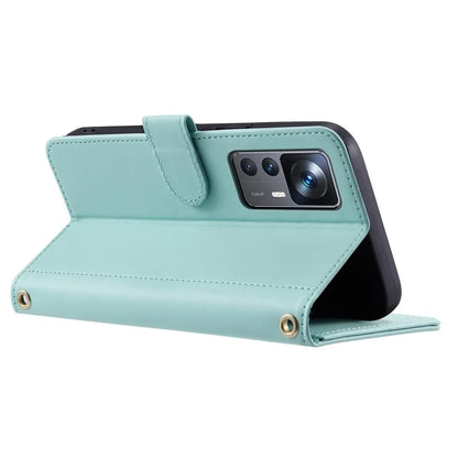 For Xiaomi Redmi K50 Ultra / 12T 5G / 12T Pro 5G Case Rhombus Grid Card Holder Phone Protective Cover