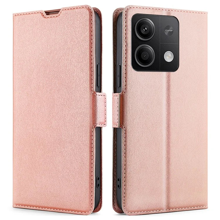 For Xiaomi Redmi Note 13 5G Case Slim PU Leather Shockproof Phone Cover with Card Holder