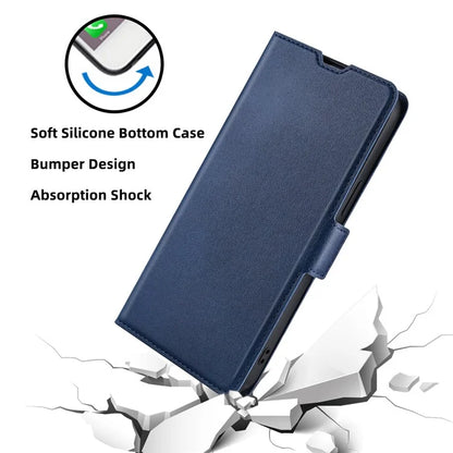For Xiaomi Redmi Note 13 Pro+ 5G Case Protective TPU Inner Shell PU Leather Phone Cover