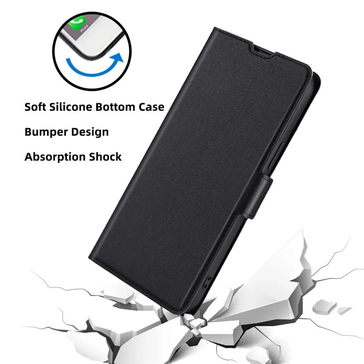 For Xiaomi Redmi Note 13 Pro+ 5G Case Protective TPU Inner Shell PU Leather Phone Cover