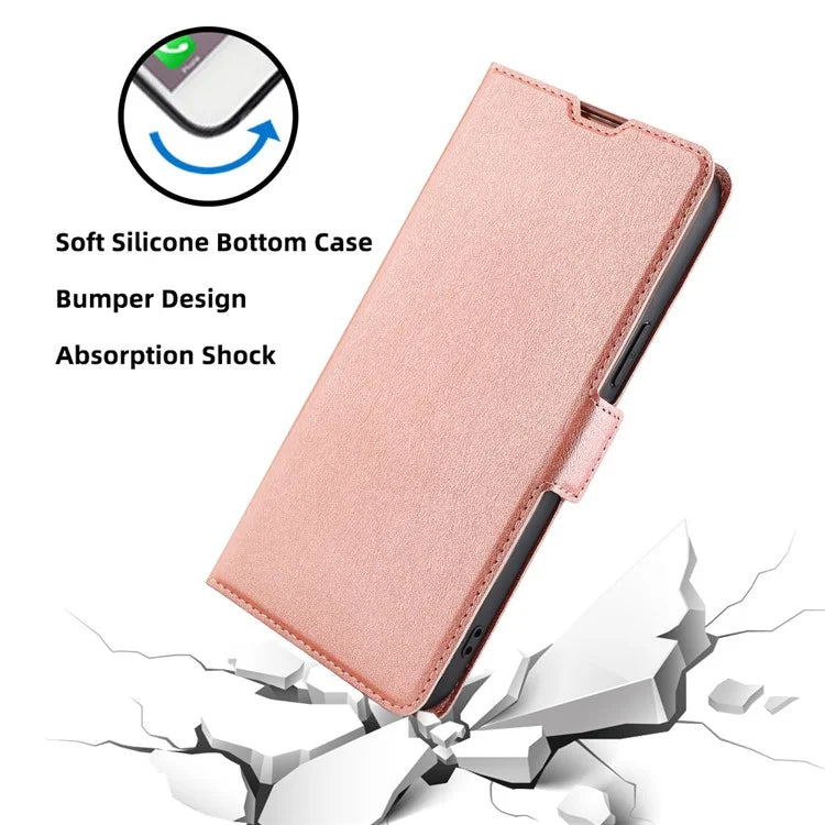 For Xiaomi Redmi Note 13 Pro+ 5G Case Protective TPU Inner Shell PU Leather Phone Cover