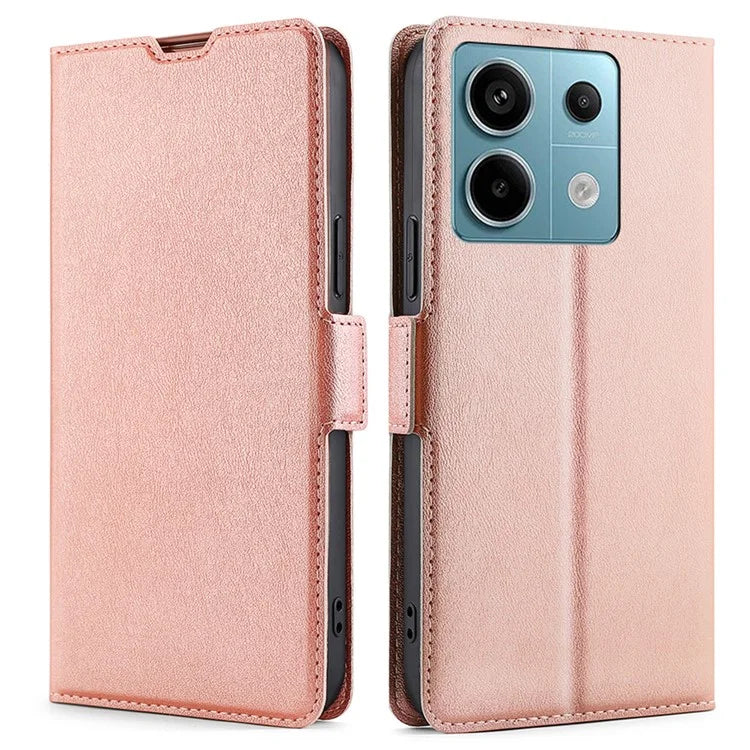For Xiaomi Redmi Note 13 Pro 5G / Poco X6 5G Protective Case TPU Inner Shell PU Leather Phone Cover