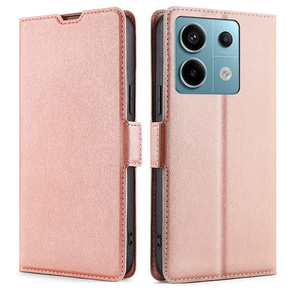 For Xiaomi Redmi Note 13 Pro 5G / Poco X6 5G Protective Case TPU Inner Shell PU Leather Phone Cover