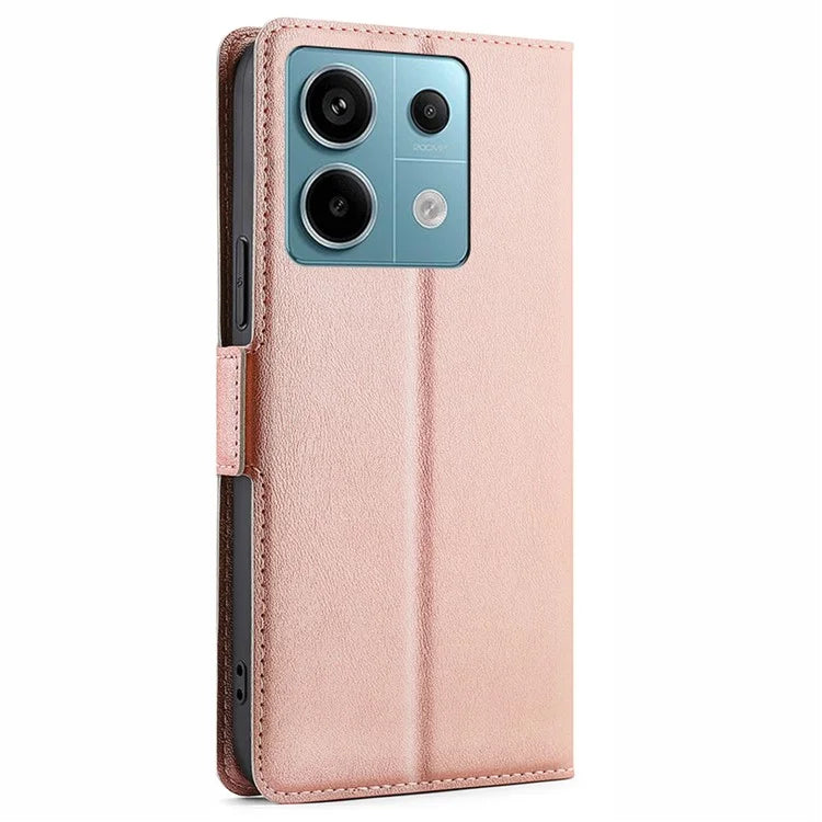 For Xiaomi Redmi Note 13 Pro 5G / Poco X6 5G Protective Case TPU Inner Shell PU Leather Phone Cover