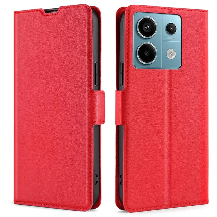 For Xiaomi Redmi Note 13 Pro 5G / Poco X6 5G Protective Case TPU Inner Shell PU Leather Phone Cover