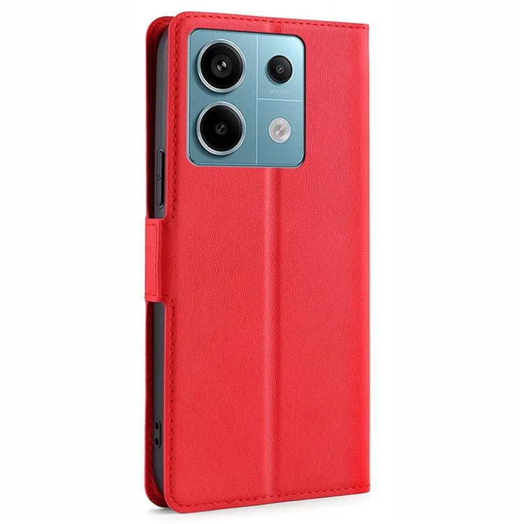 For Xiaomi Redmi Note 13 Pro 5G / Poco X6 5G Protective Case TPU Inner Shell PU Leather Phone Cover