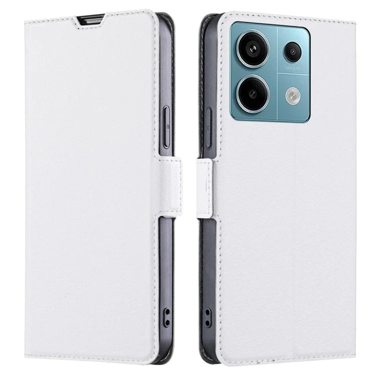 For Xiaomi Redmi Note 13 Pro 5G / Poco X6 5G Protective Case TPU Inner Shell PU Leather Phone Cover