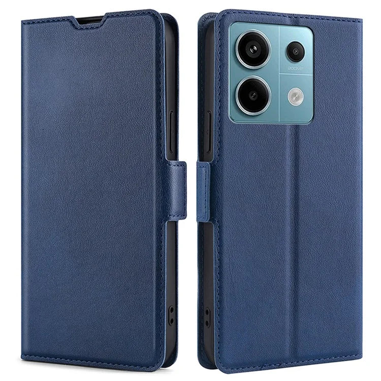For Xiaomi Redmi Note 13 Pro 5G / Poco X6 5G Protective Case TPU Inner Shell PU Leather Phone Cover