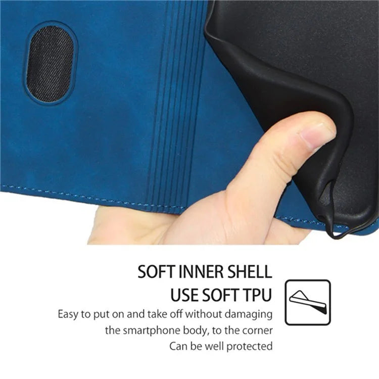 For Xiaomi Redmi Note 13 Pro 5G / Poco X6 5G Case PU Leather Card Holder Skin-touch Phone Cover