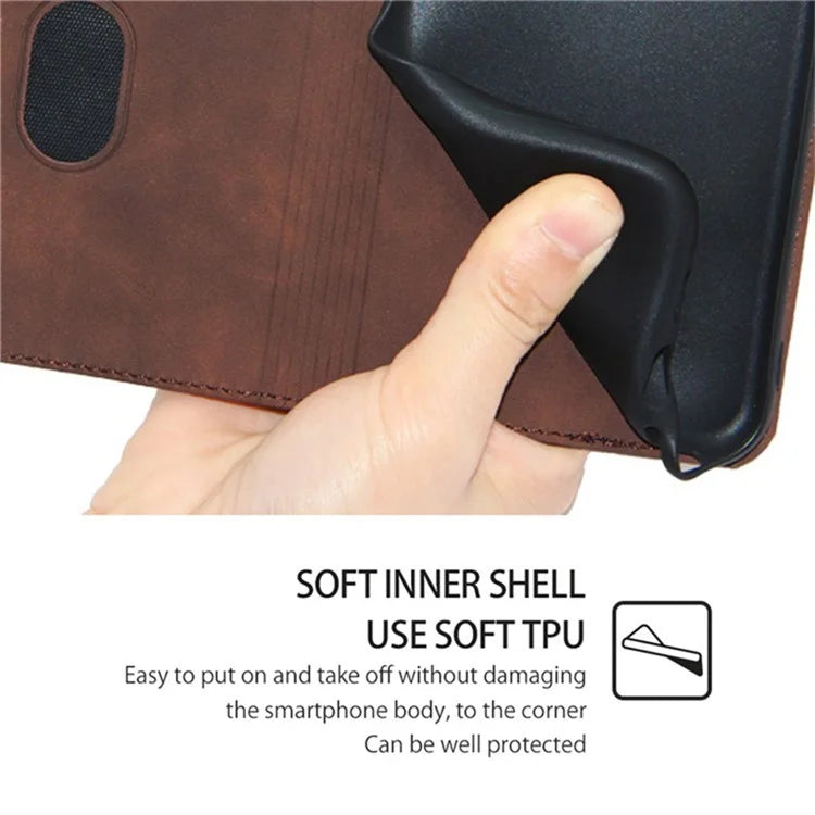 For Xiaomi Redmi Note 13 Pro 5G / Poco X6 5G Case PU Leather Card Holder Skin-touch Phone Cover