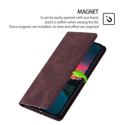 For Xiaomi Redmi Note 13 Pro 5G / Poco X6 5G Case PU Leather Card Holder Skin-touch Phone Cover