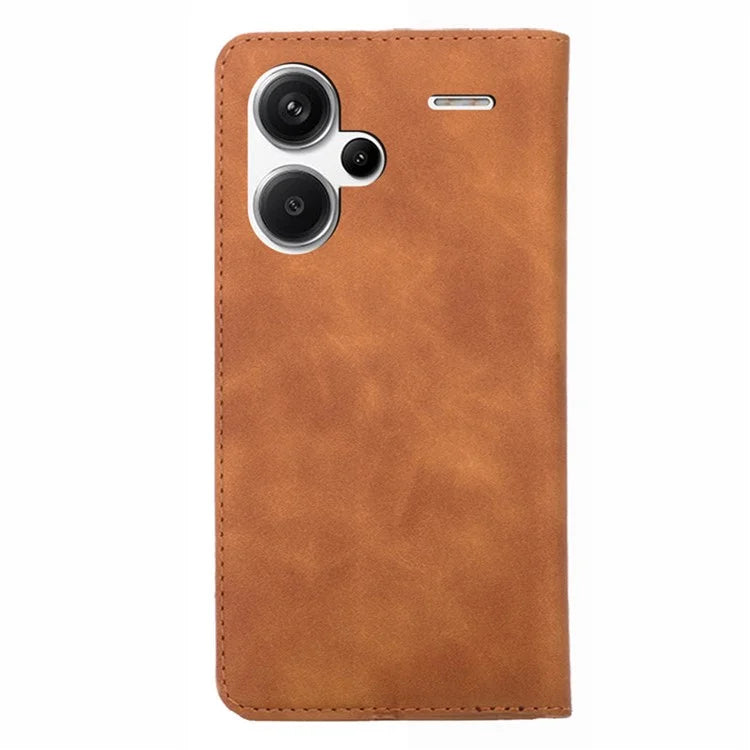 For Xiaomi Redmi Note 13 Pro+ 5G Case Skin-touch PU Leather Card Holder Phone Cover