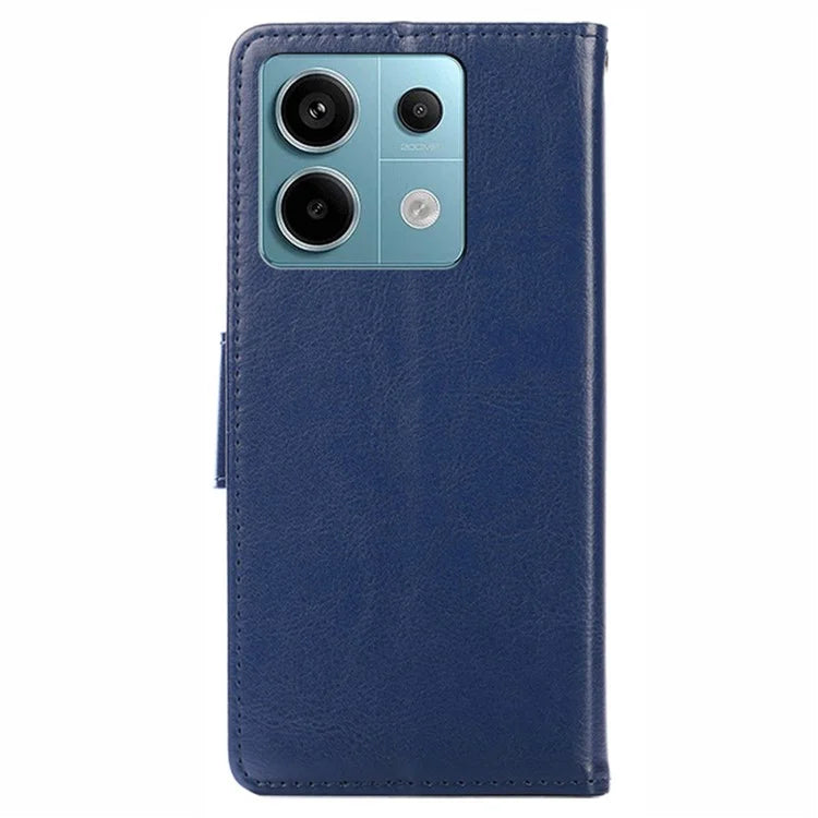 For Xiaomi Redmi Note 13 Pro 5G / Poco X6 5G Shockproof Case PU Leather Phone Cover