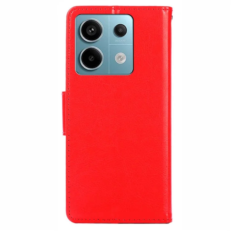 For Xiaomi Redmi Note 13 Pro 5G / Poco X6 5G Shockproof Case PU Leather Phone Cover