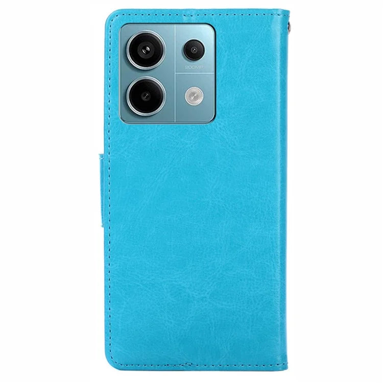 For Xiaomi Redmi Note 13 Pro 5G / Poco X6 5G Shockproof Case PU Leather Phone Cover
