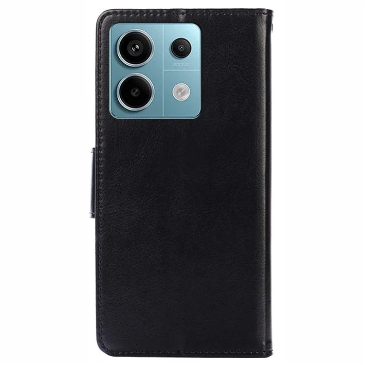 For Xiaomi Redmi Note 13 Pro 5G / Poco X6 5G Shockproof Case PU Leather Phone Cover