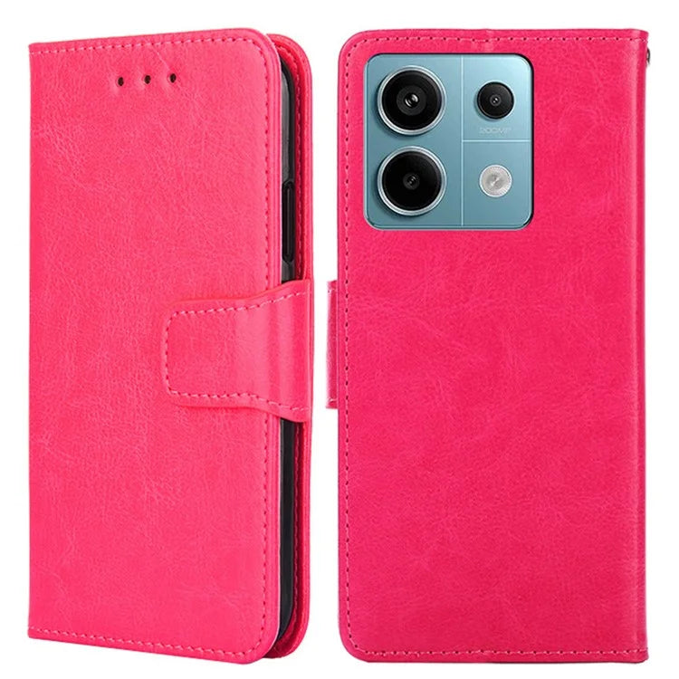 For Xiaomi Redmi Note 13 Pro 5G / Poco X6 5G Shockproof Case PU Leather Phone Cover